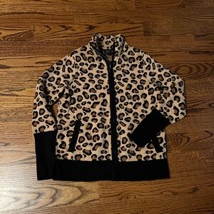 Rachel Zoe leopard full zip